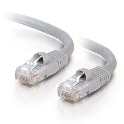 0.5m Cat5e Booted Unshielded (UTP) Network Patch Cable - Grey